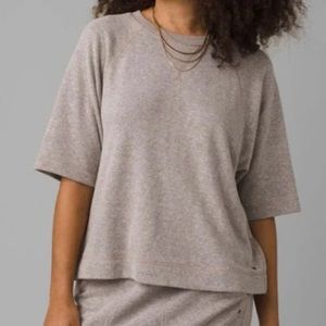 prAna Sunfair Cozy up Pullover in Oatmeal Heather